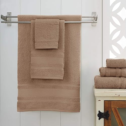 Miniatura 8 de Qute Home - Juego de 4toallas de mano, 100% algodón turco prémium, toallas turcas de alta calidad para baño, de secado rápido, suaves y absorbentes,