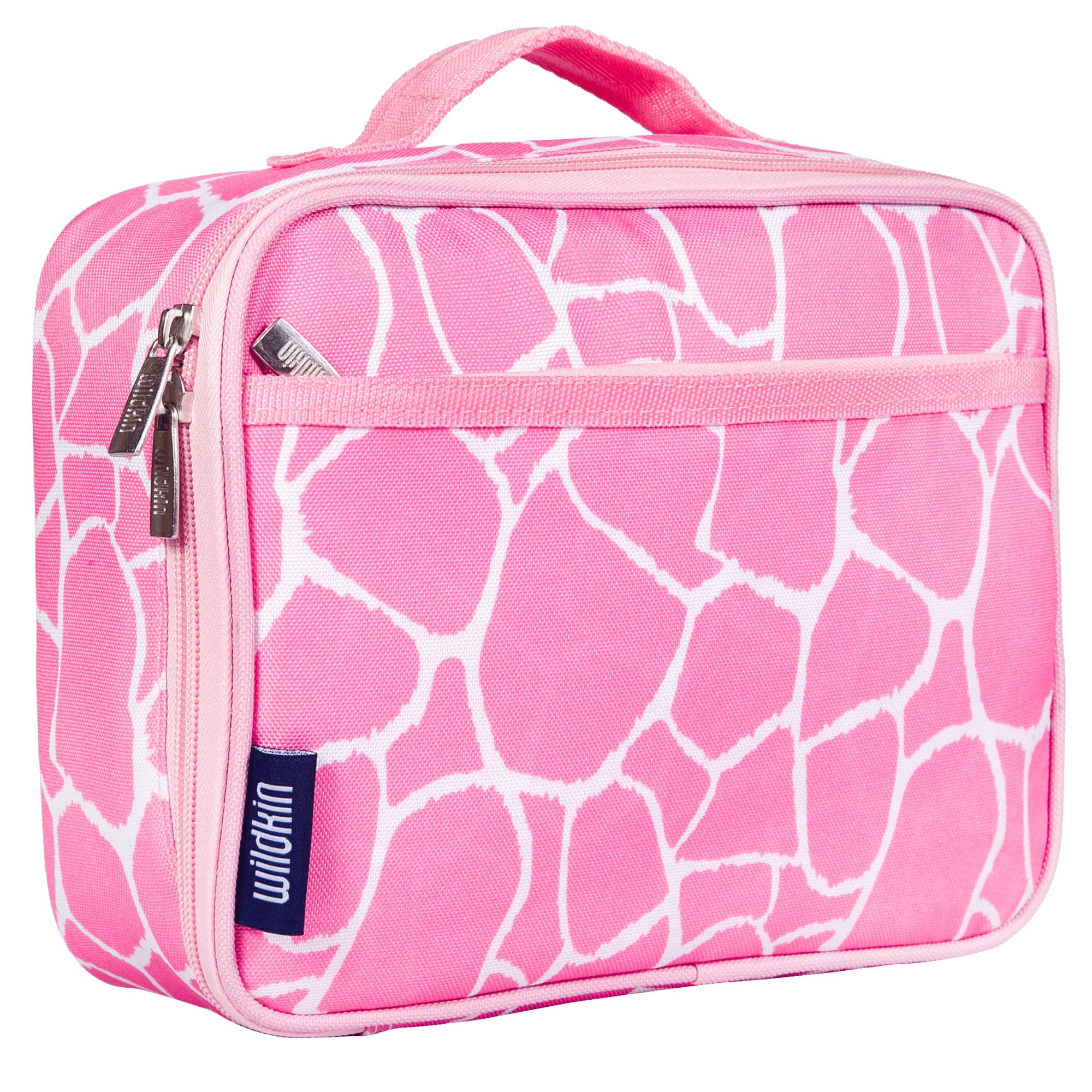 Wildkin Kids Insulated Lunch Box, Pink Giraffe