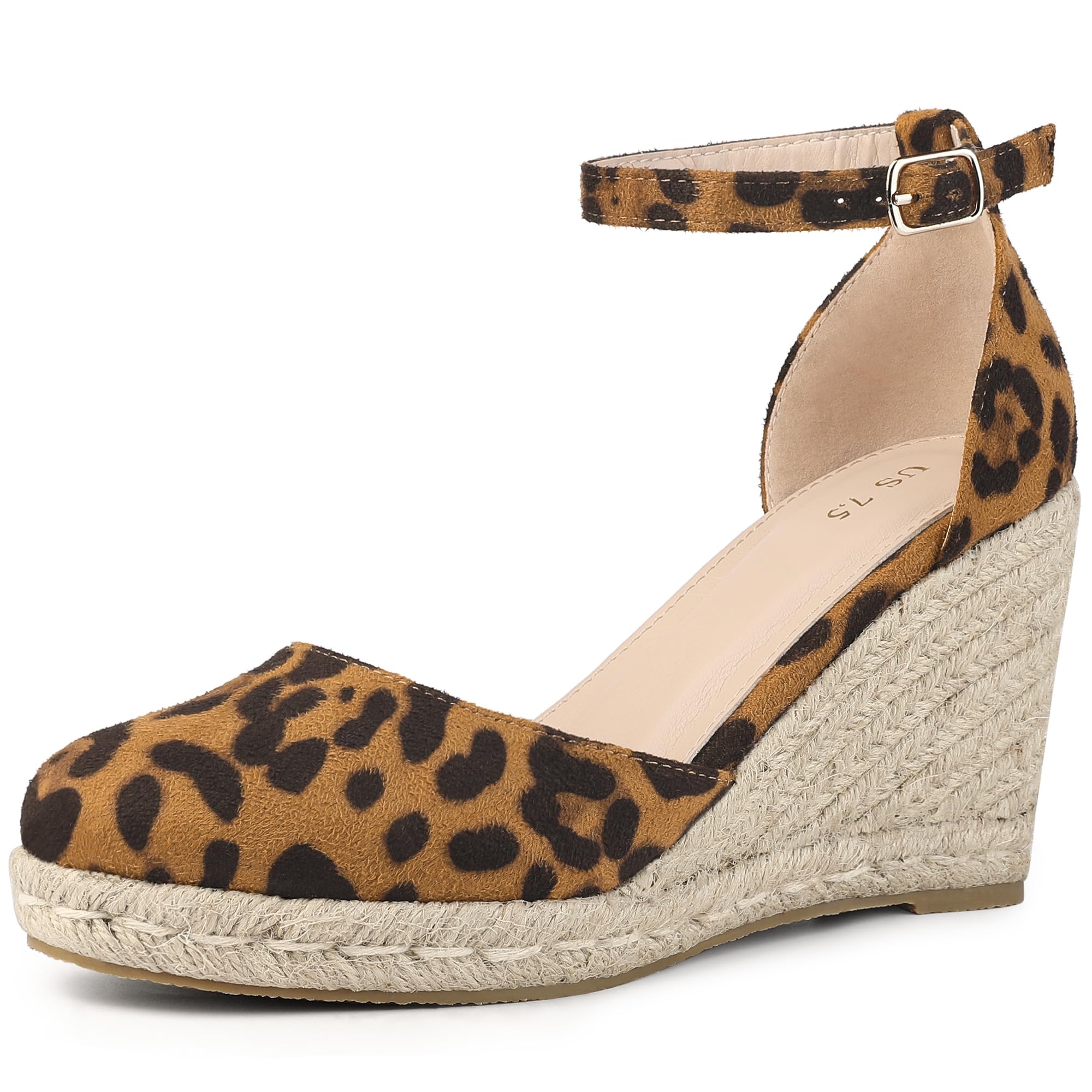 Perphy Platform Espadrilles Closed Toe Wedge Heel Sandals Wedges for Women