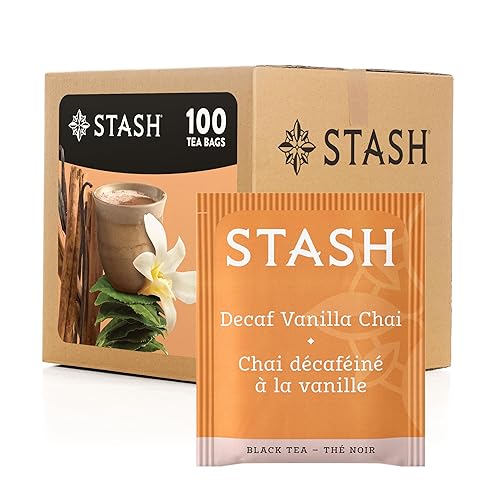 Miniatura 1 de Stash Té descafeinado vainilla chai té negro caja de 100 bolsas de té