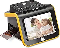 Scanner de Negativos e Slides KODAK Slide N SCAN, tela LCD grande de 5”, converte negativos e slides 126, 110 coloridos e preto e branco de 35 mm, para fotos digitais JPEG de 22MP de alta resolução