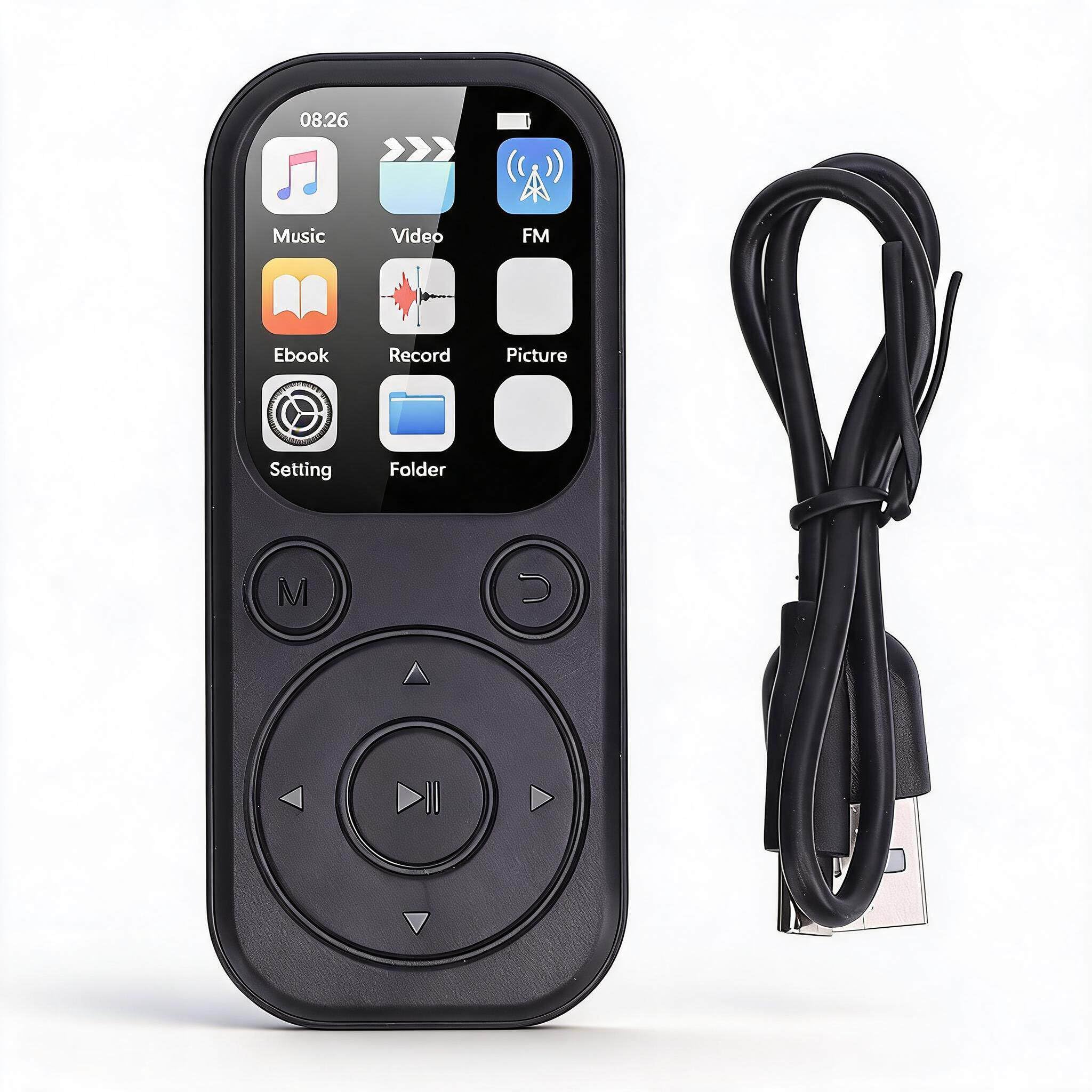 MP3 Player with Bluetooth 5.4, HiFi Sound Quality Portable Music Player with 2.01 Inch Screen, Rechargeable Digital Music Battery Powered, Support up to 128GB (Without Small-image-40