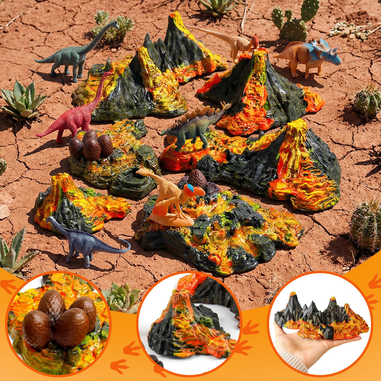 Vend lot de multiples petites figurines de dinosaures En bon état car ont beaucoup servis - Jeux & Jouets