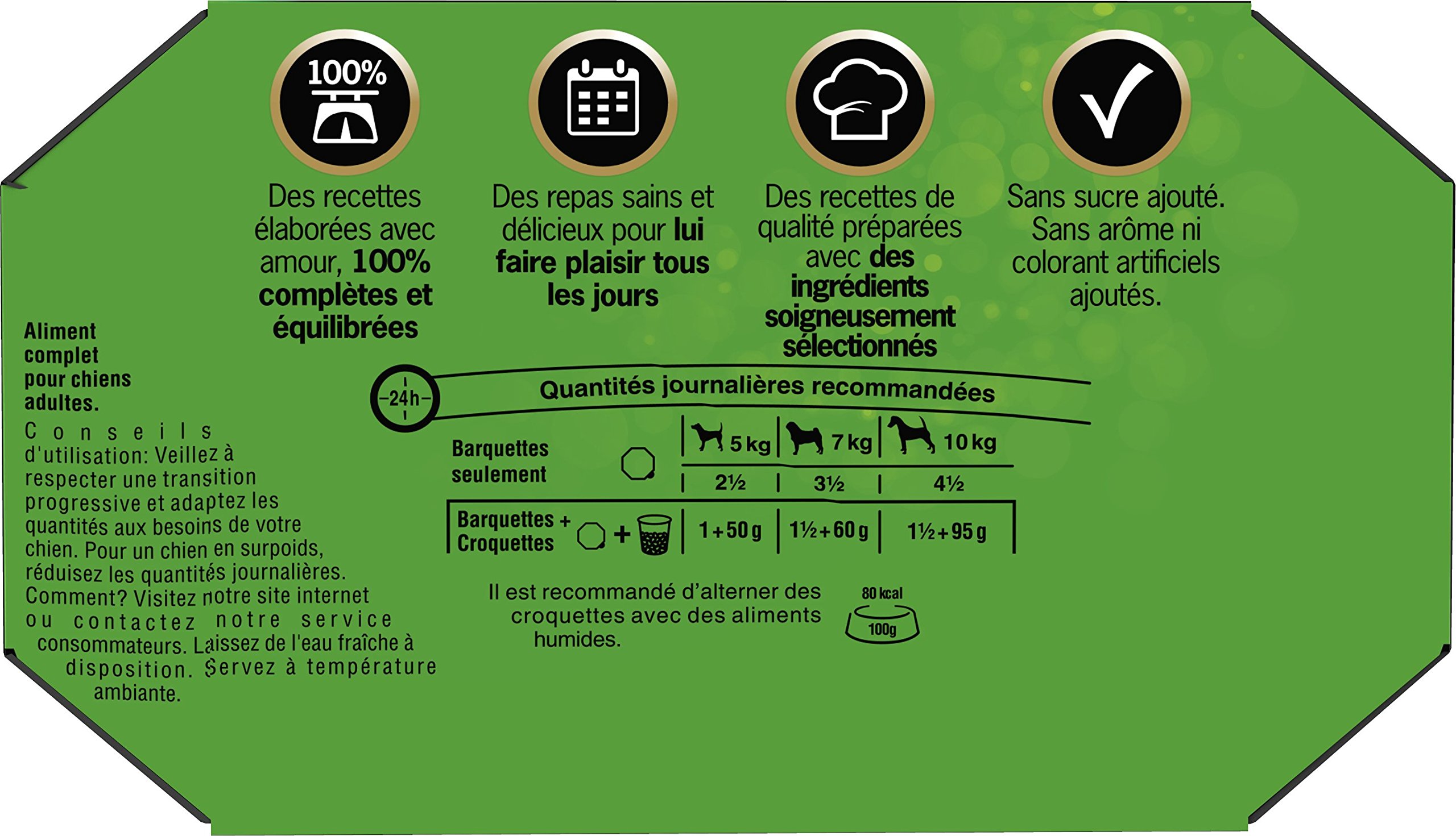CESAR Barquettes en terrine coeur de légumes - 4 variétés - Pour chien adulte - 4 x 150 g (x6)
