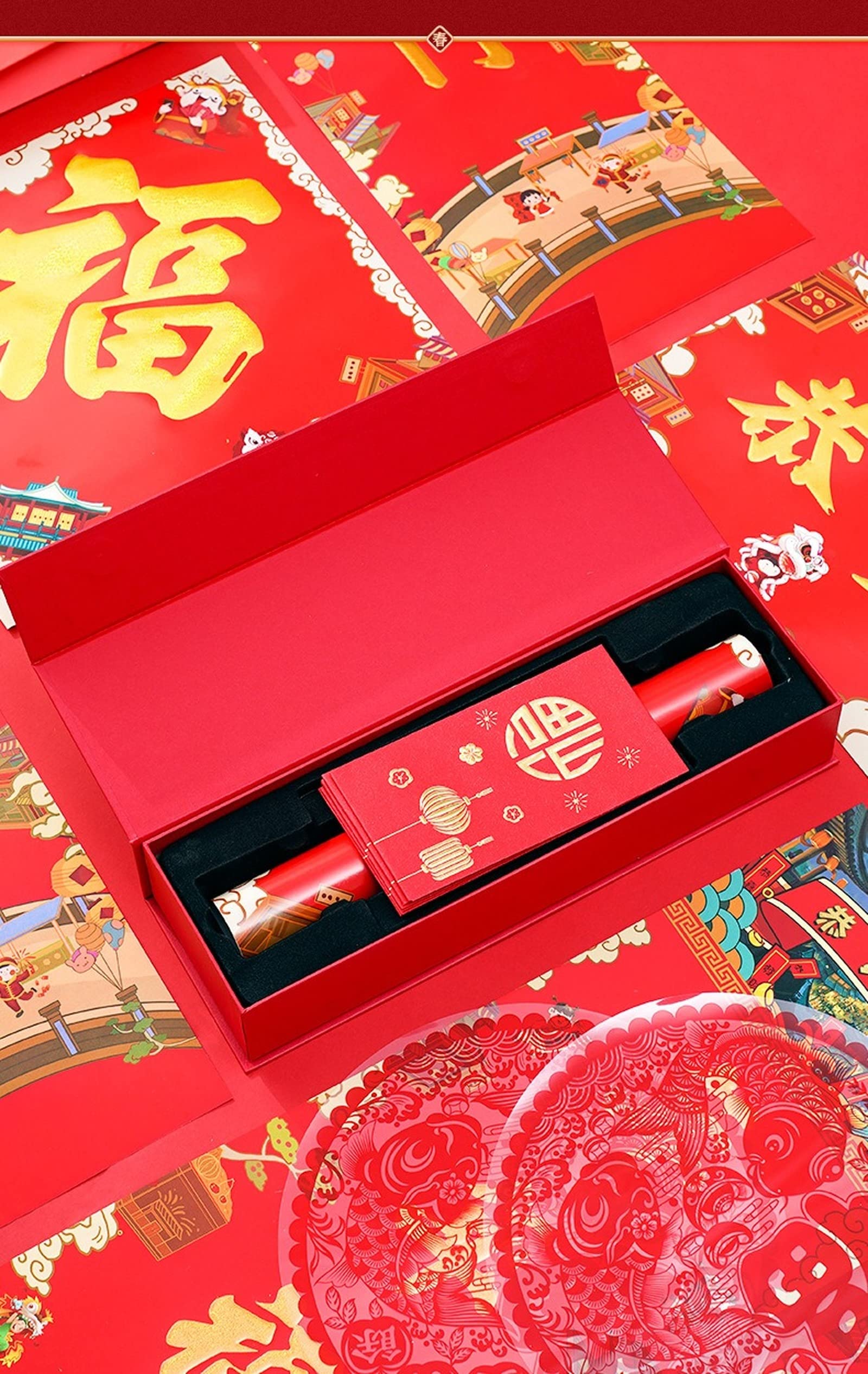 72 stuks Chinese couplet Chinees Nieuwjaar decoratieset lente festival