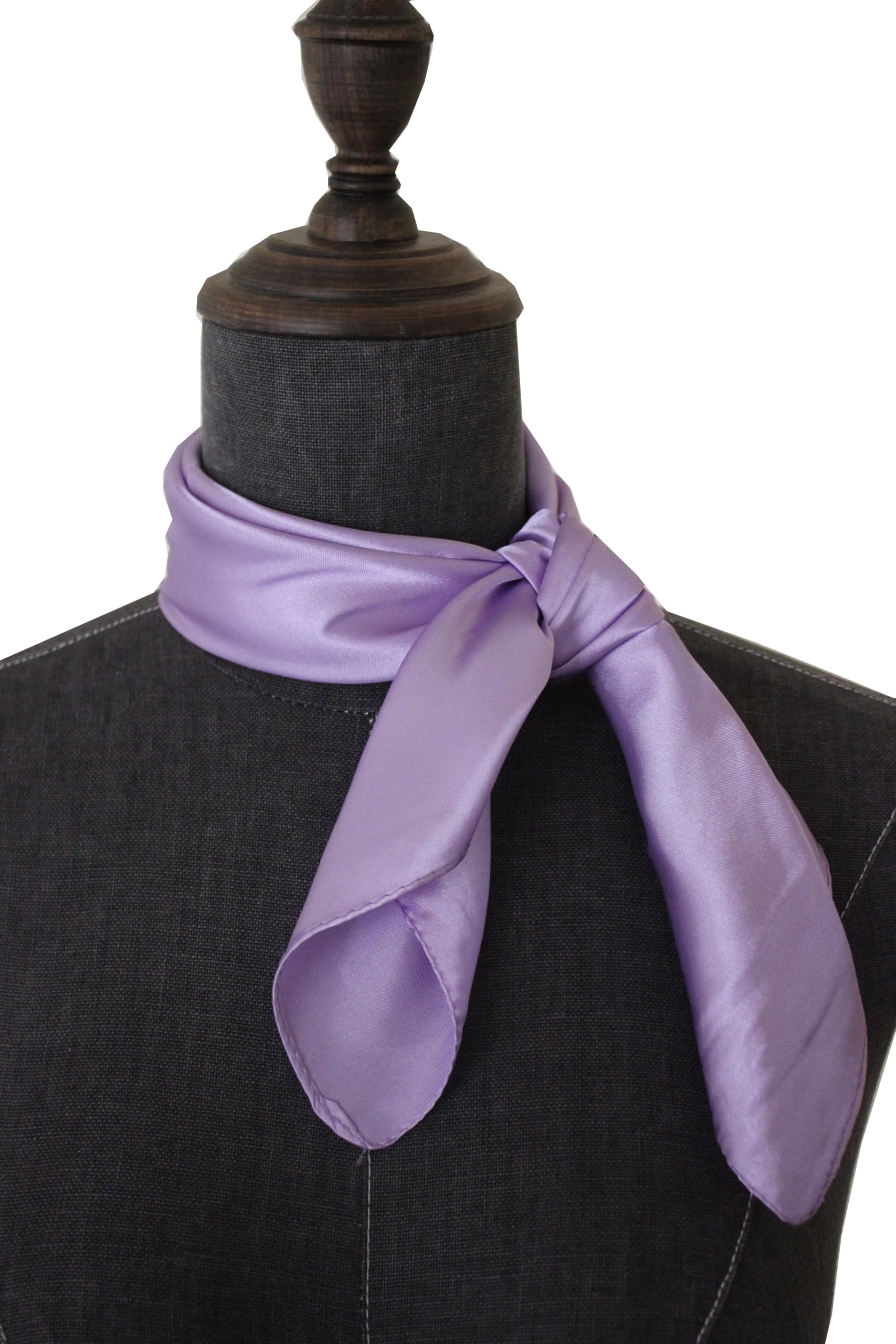 Pañuelo retro de los años 50 con sensación de seda para el cuello, Lavanda 3
