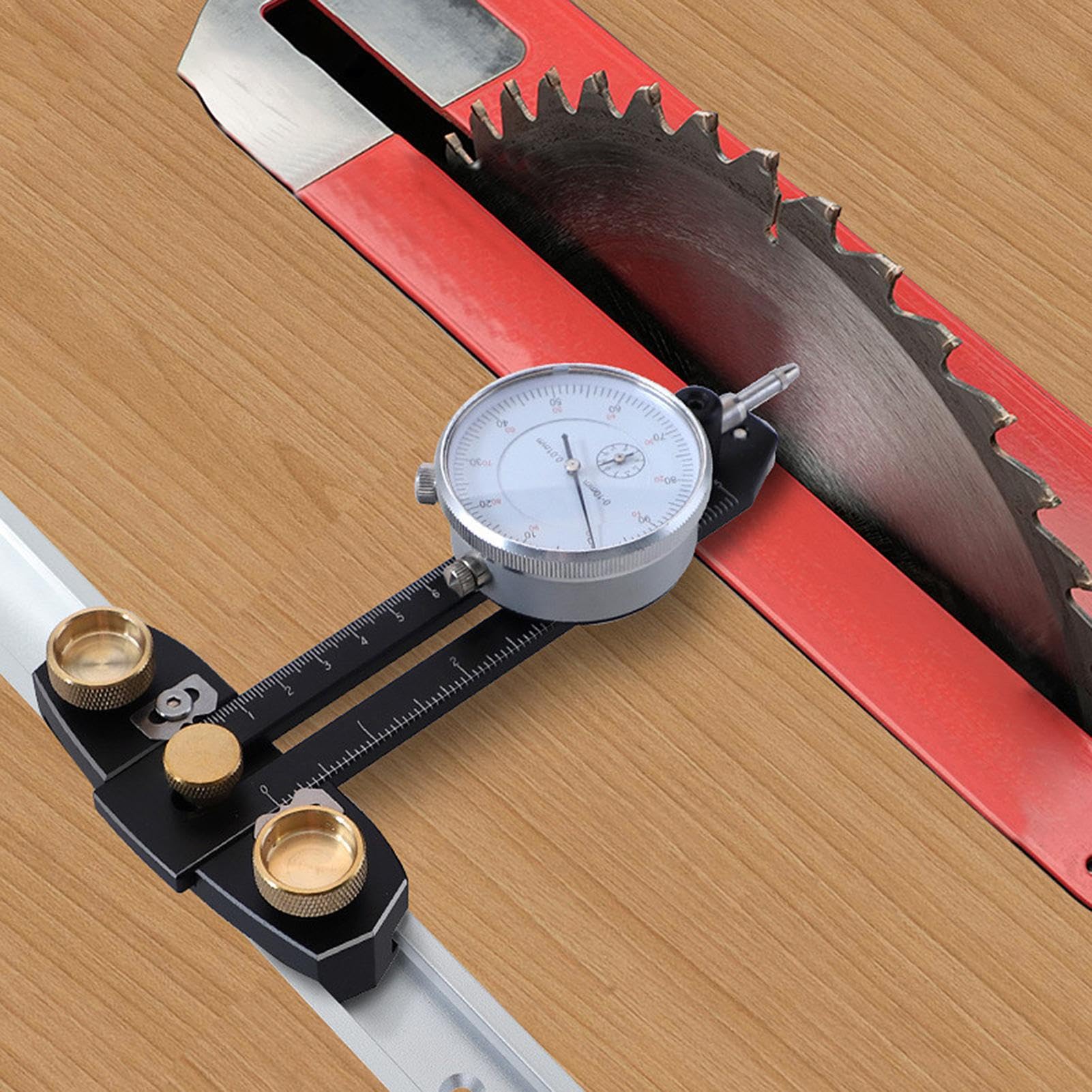 Tischsägen-Winkellehre | Tischsägen-Gehrungslehre | Tischsägenlehre | 1,9 cm Breite eloxierte Aluminiumstange zum Ausrichten und Kalibrieren von Werkstattmaschinen, Tischsägen, Bandsägen und | 9 cm Breite eloxierte Aluminiumstange zum Ausrichten und Kalib