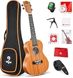Vangoa Concert Ukulele Beginner Mahogany 23 Inch Adult Beginner Ukelele with Complete Kit Hawaiian Ukulele for Kids Acoustic Professional Ukelele 23&apos;&apos; Adult Beginner