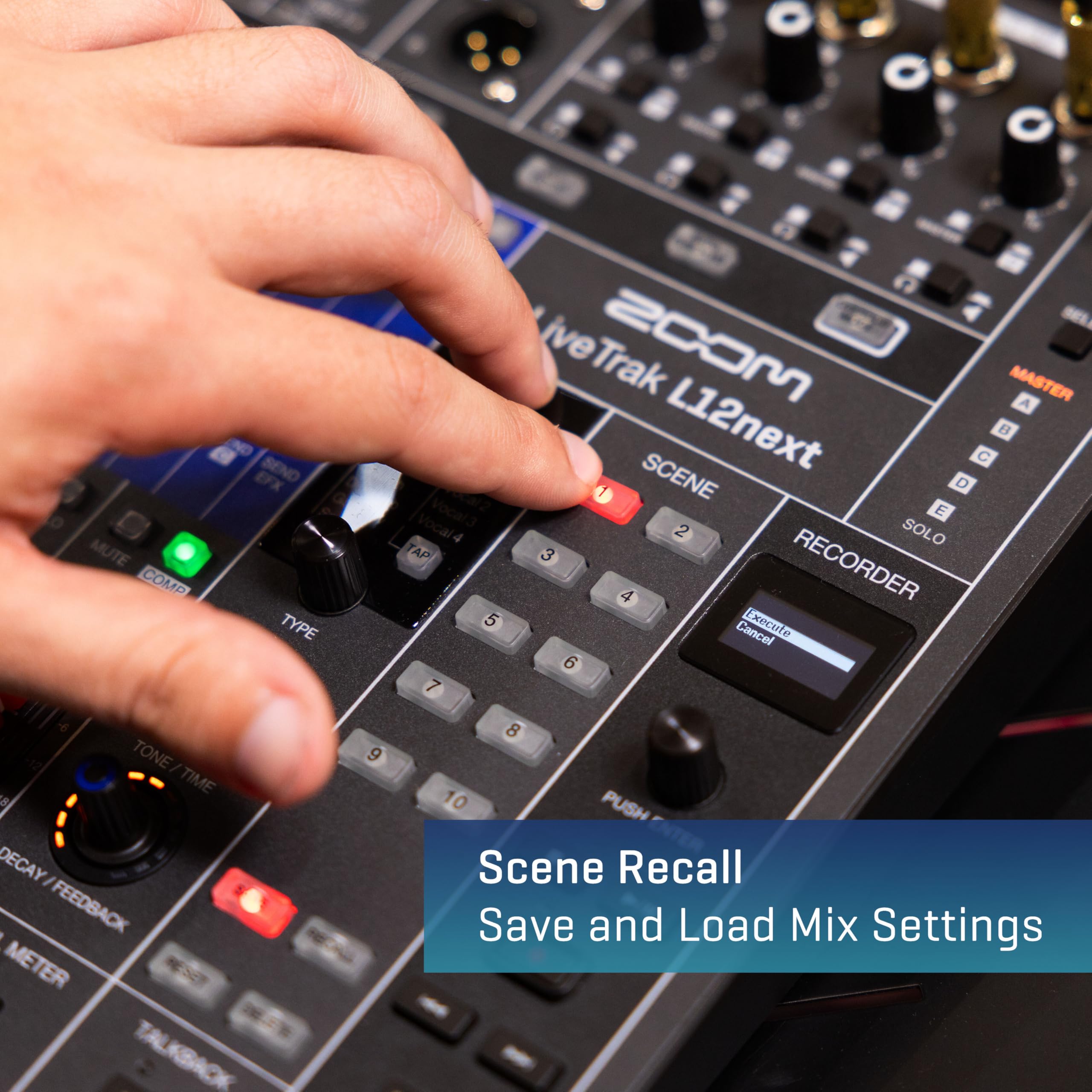 Amazon.com: Zoom LiveTrak L12next Digital Mixer & Multitrack