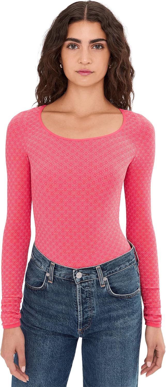 Free People Womens Love Letter Long Sleeve