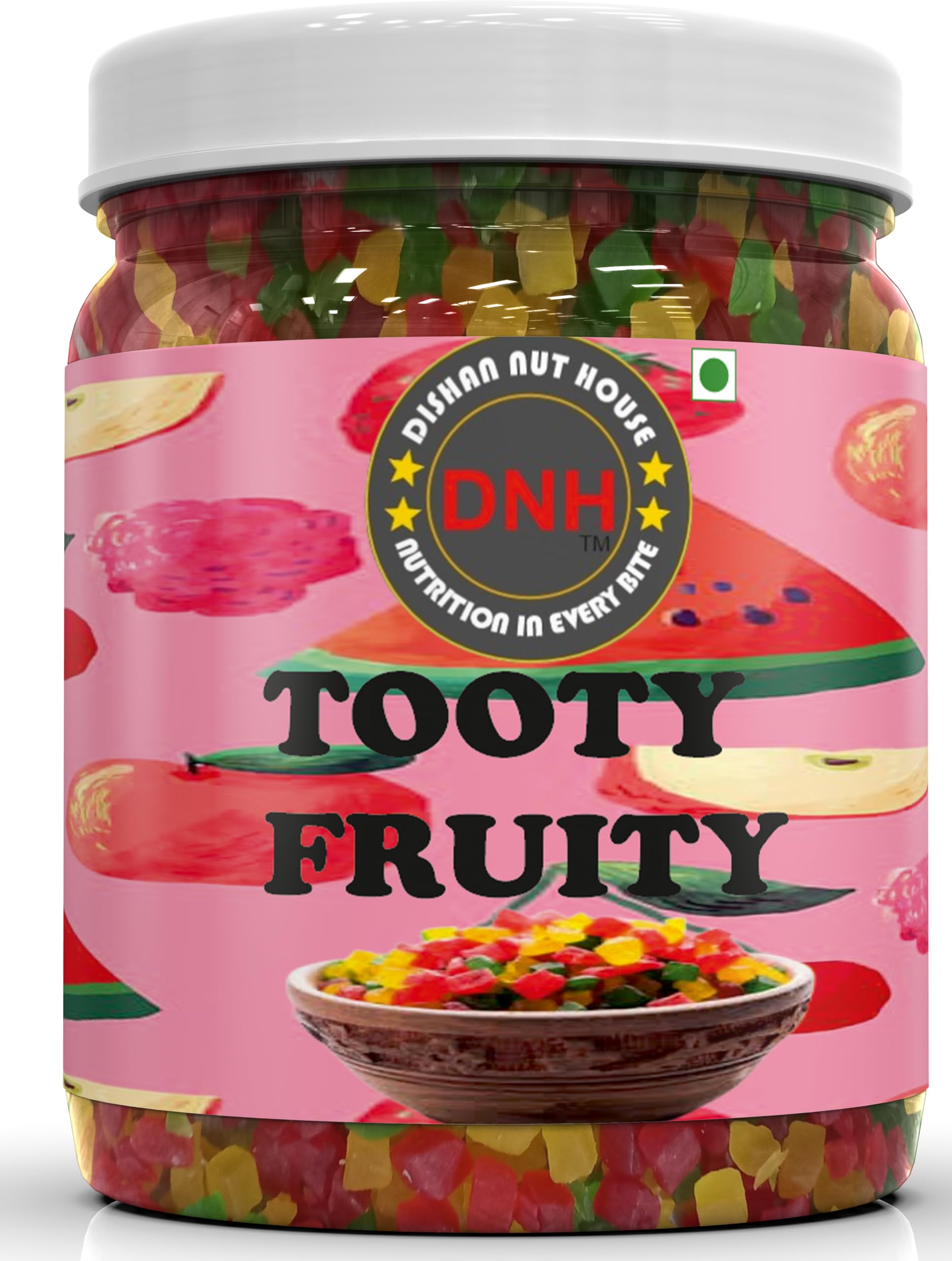 Tooty Fruity Candied Fruit Mix for Baking & Desserts | Premium Mixed Fruit Cubes for Cakes, Cookies, Ice Cream & Sweets | Colorful Tutti Frutti (Multi Color) (Pack of 1)-image-5