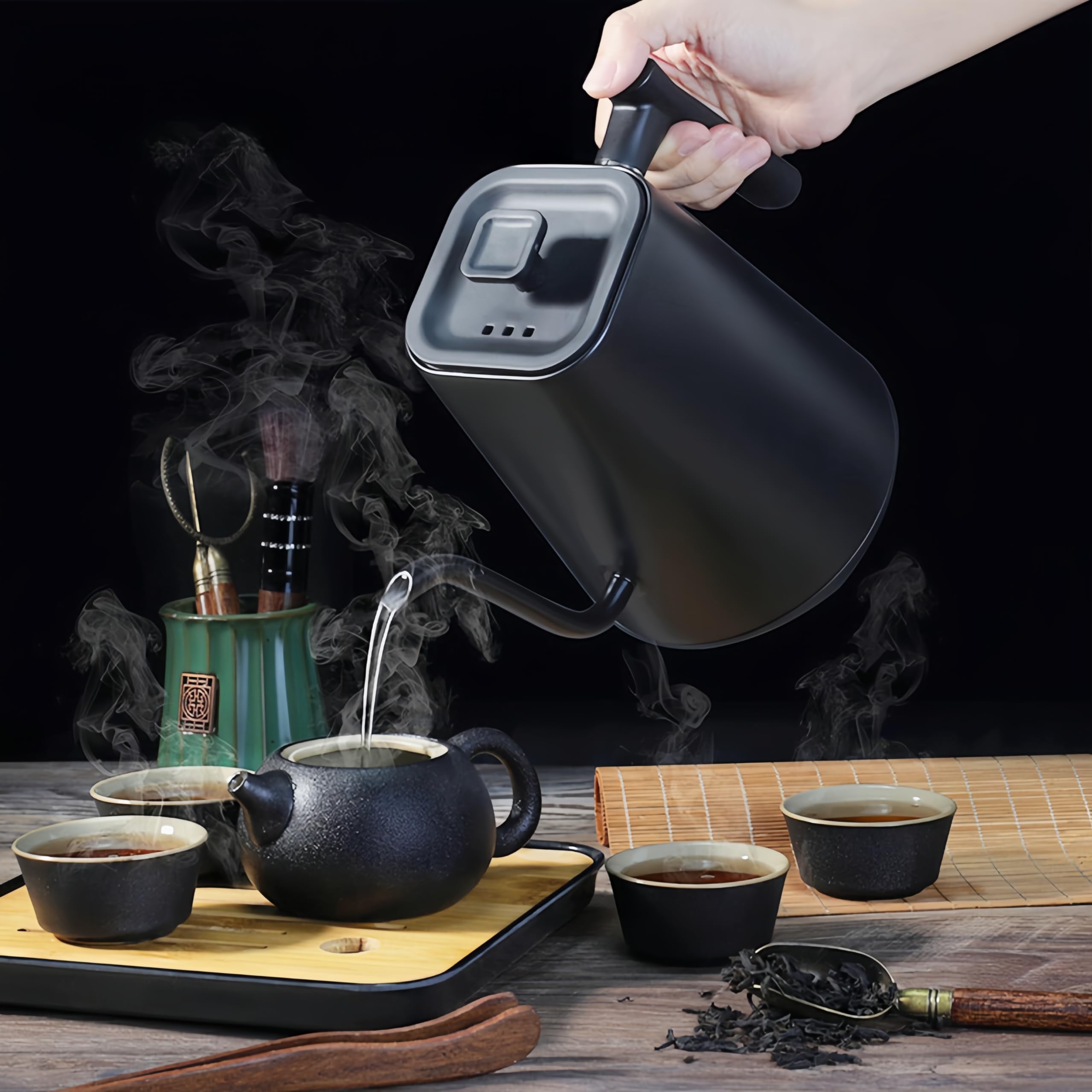 Livoo Bollitore con Controllo della Temperatura 1,8 L 1800 W Argento | Leroy Merlin