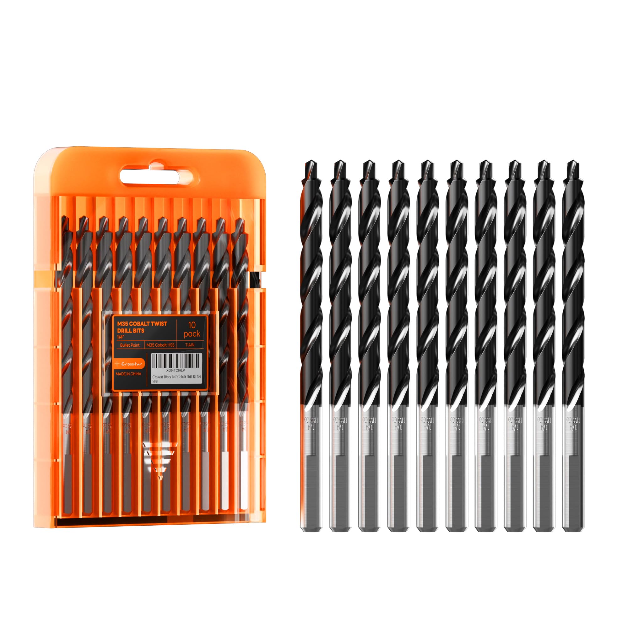 Crosstar Cobalt Drill Bit Set - 21 Pieces -11 Crosstar Cobalt Drill Bit Set - 21 Pieces -11