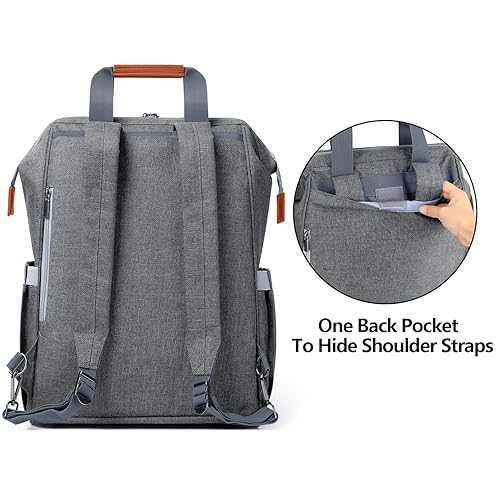 Miniatura 4 de Luxja Mochila para extractor de leche materna con bolsa enfriadora de leche materna y 2 bolsas de hielo reutilizables para almacenamiento de leche