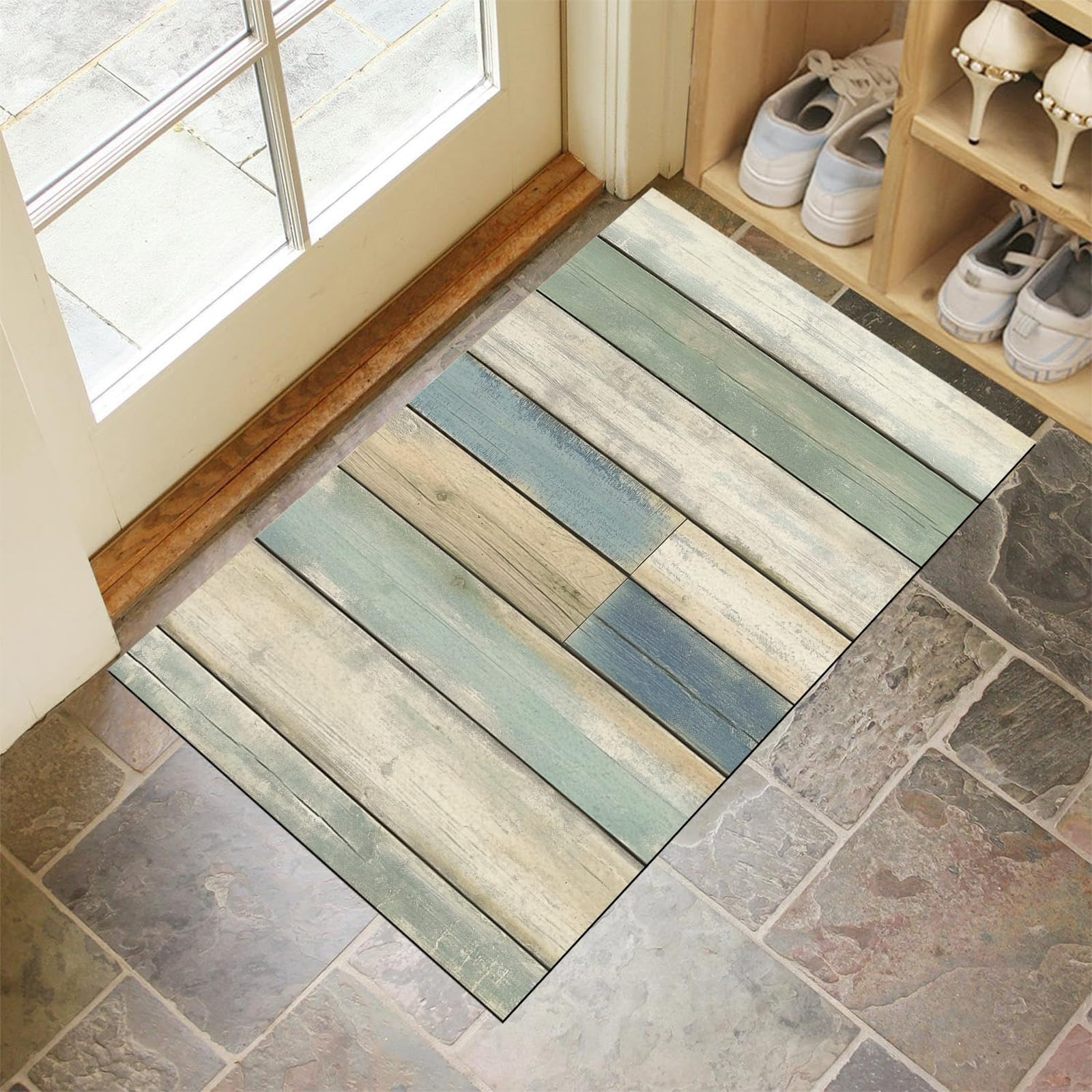 Tapis lavable et absorbant grand format 80x120 cm pour entrée de maison