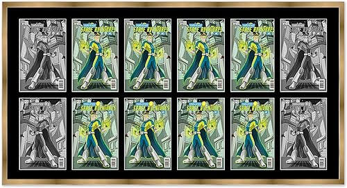 Miniatura 118 de Marco de cómic negro mate Para cómics publicados entre 1986 y el día actual (marco de madera maciza de cómic de la Edad Dorada), hecho