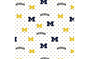 University of Michigan Pin Dot Cotton Fabric