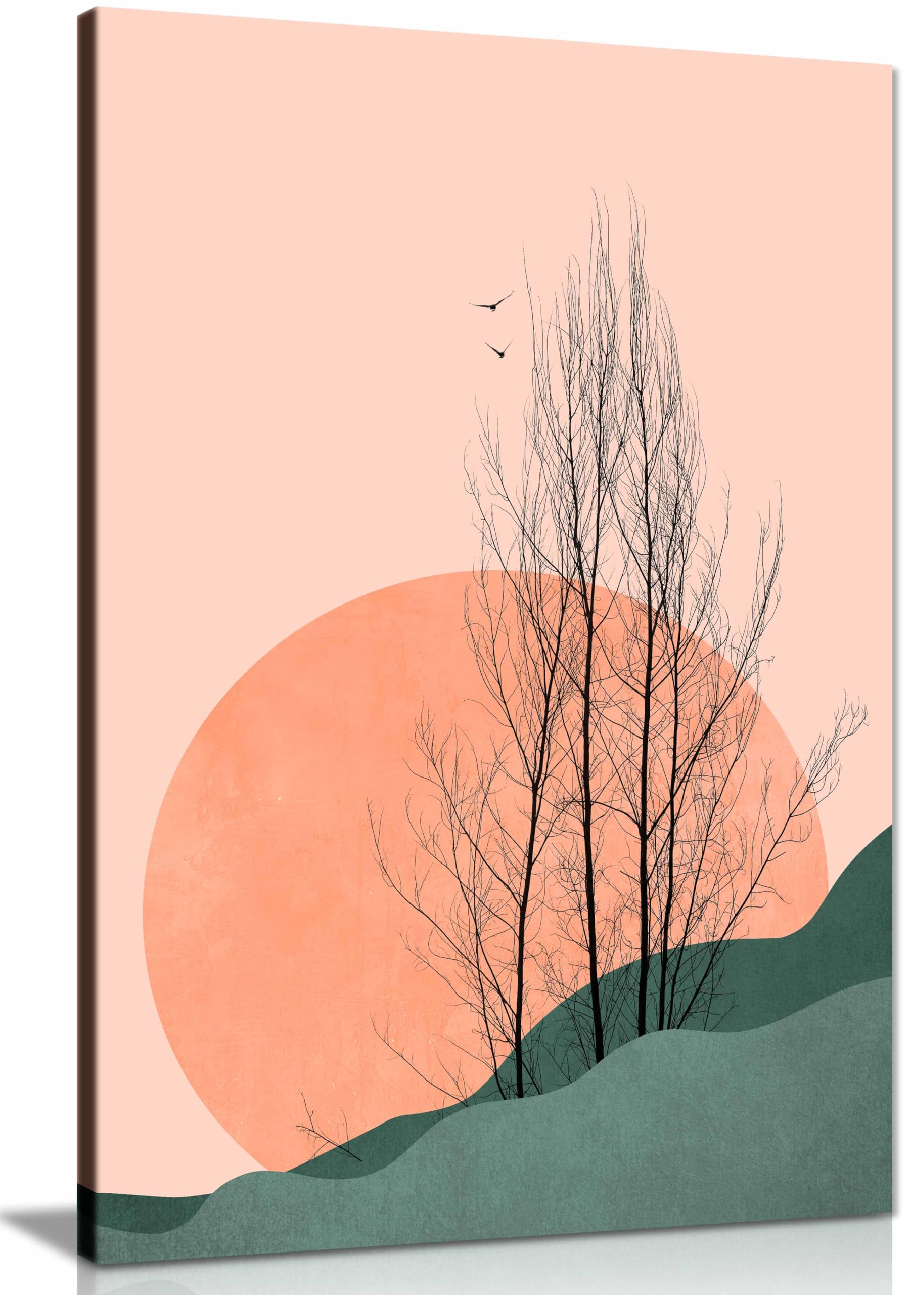 Panther Print Framed Canvas Sunset Memories Canvas Print, Framed Wall Art Pictures For Home Decor 76X51cm (30X20in)