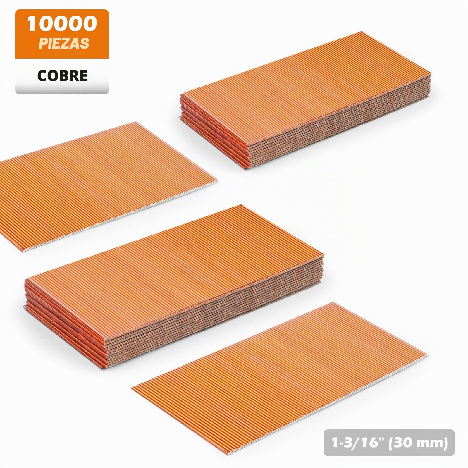 KIMSING Mikro-Stiftnägel, 23 Gauge, 10.000 Stück/Box, 30 mm kopflose Stifte, passend für pneumatische Stiftnagler und Druckluft-Pinner für Möbel (P630)
