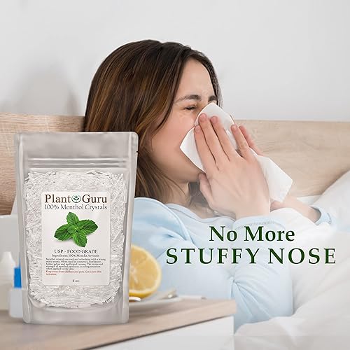 Miniatura 5 de Cristales de mentol de 2 libras. Mentha Arvensis a granel 100% puro natural USP grado alimenticio – ideal para cosméticos, ungüentos, bálsamos,