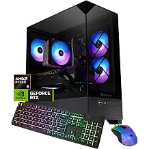 iBUYPOWER Element SE Gaming PC Desktop Computer AMD Ryzen 5 8400F CPU, NVIDIA GeForce RTX 3050 6GB GPU, 16GB DDR5 RAM, 1TB NVMe SSD, Windows 11 Home, Gamer Keyboard and Mouse - ESA5N3501