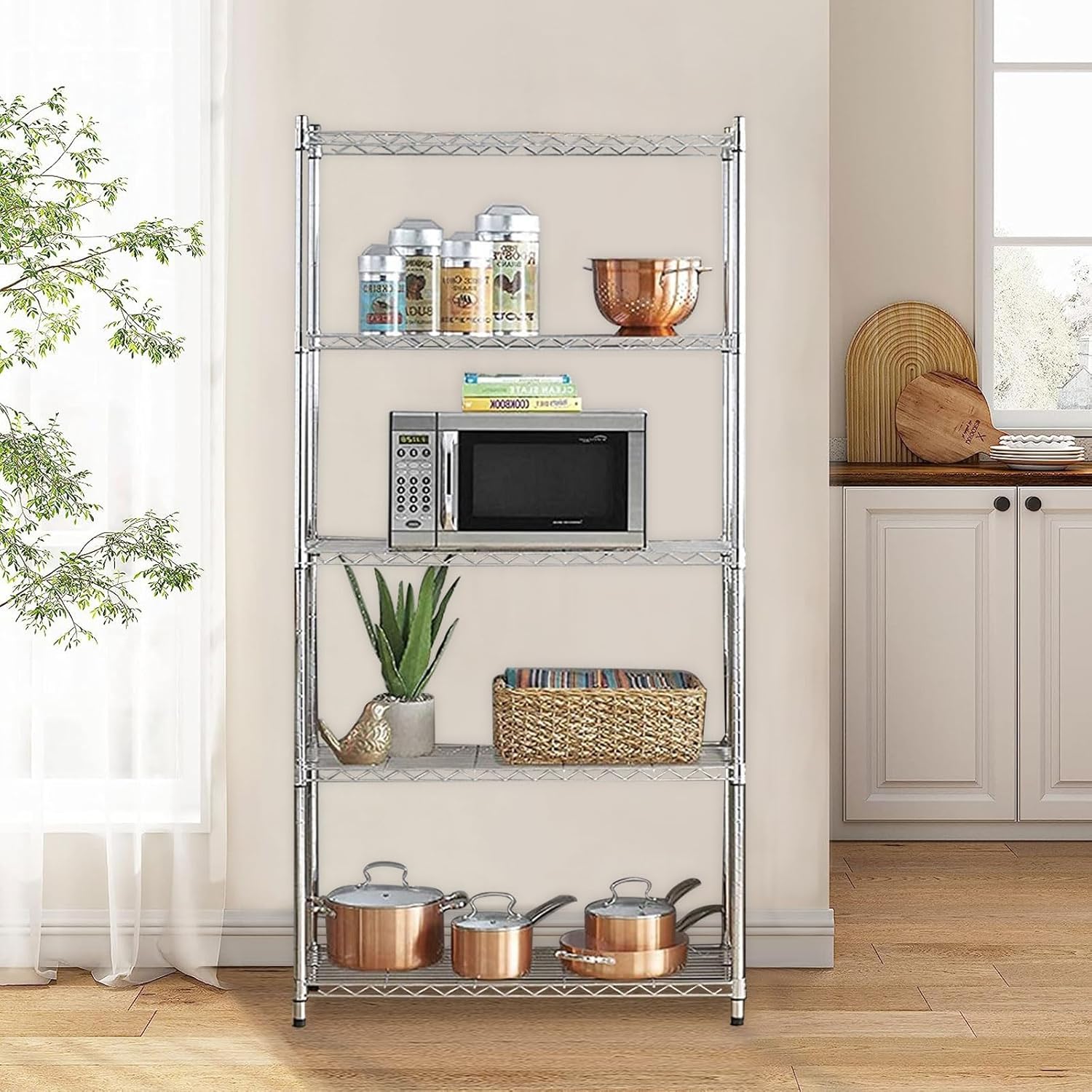 Humrriet」スチールラック 5段 メタルラック キッチンラック 収納