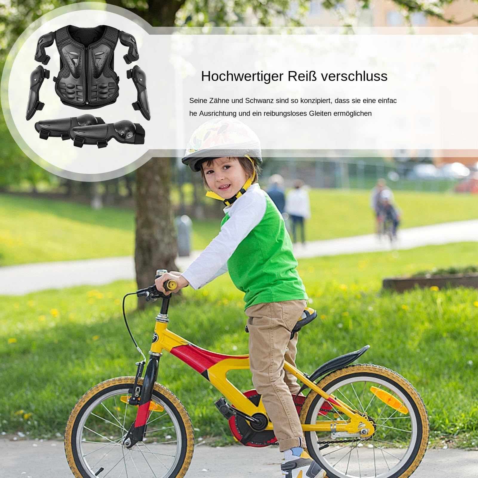 Kinder Motocross Brustschutz | Einstellbar | Protektor Kinder Motorrad | Dirt-Cycling-Ausrüstung und Armanzug für Kinder | Brustschutz für Junge Reiter | Perfekt für Motocross, Dirtbiken