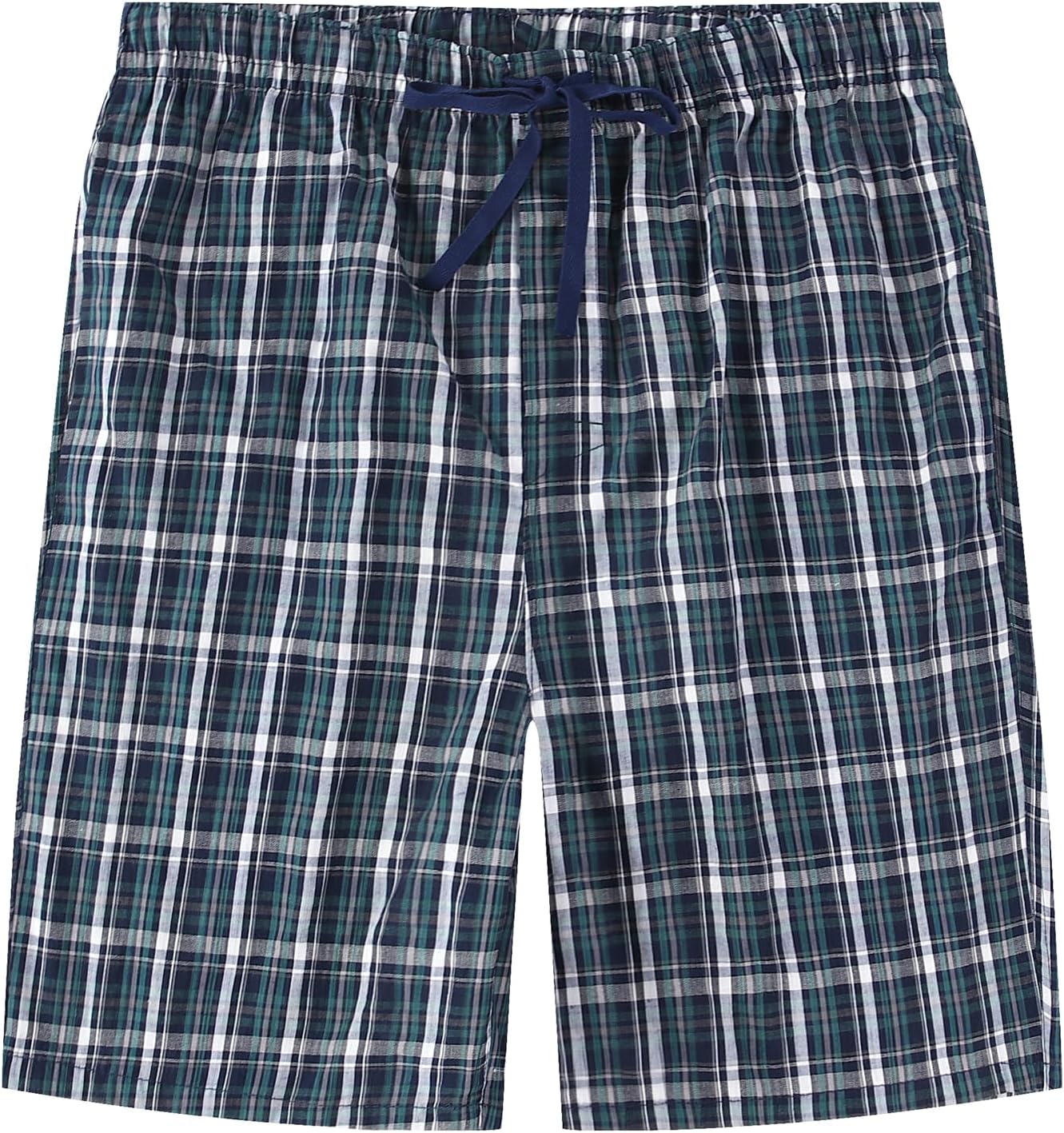 Men's Plaid Pajama Shorts Relaxed Fit Lounge Pants with Drawstring and Button Open Fly 3 Pack - Image 4
