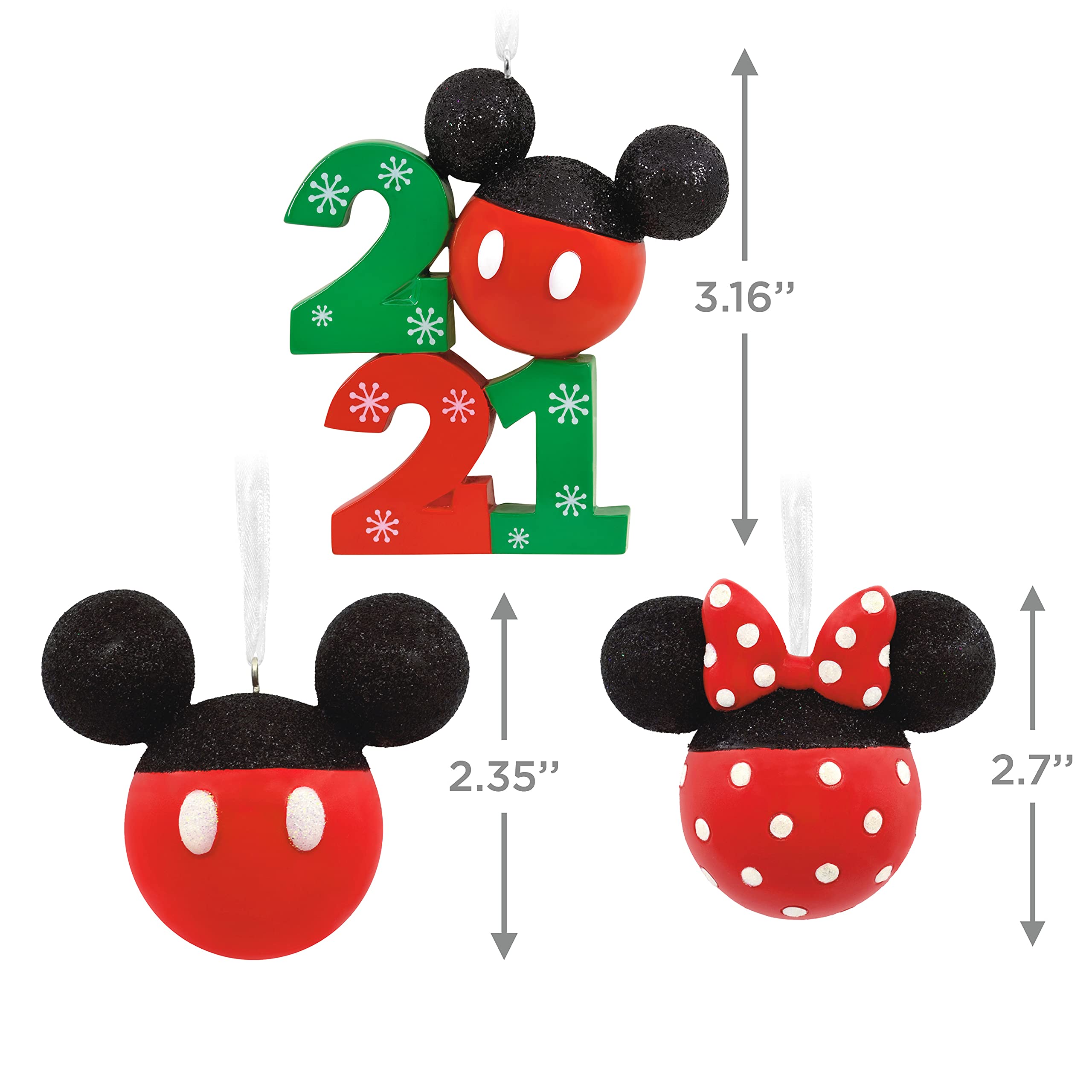 hallmark　ホールマーク ミッキーミニー　 クリスマス　オーナメント Better Together ディズニー ミッキー＆ミニー マグネットで