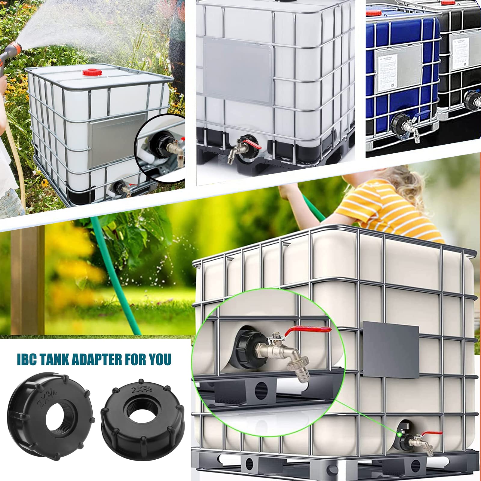 Adattatore IBC Da 1 Pollice Filettatura Interna – Accessorio Serbatoio In Plastica Resistente Con Guarnizione O-ring – Ideale Per Emergenze E Camper - 5