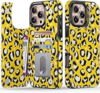Vista 221 de LETO para iPhone 15 Pro Funda tipo cartera - Tapa tipo folio con patada - Diseños de moda - Tarjetero - Funda protectora para mujeres y niñas - 6.1