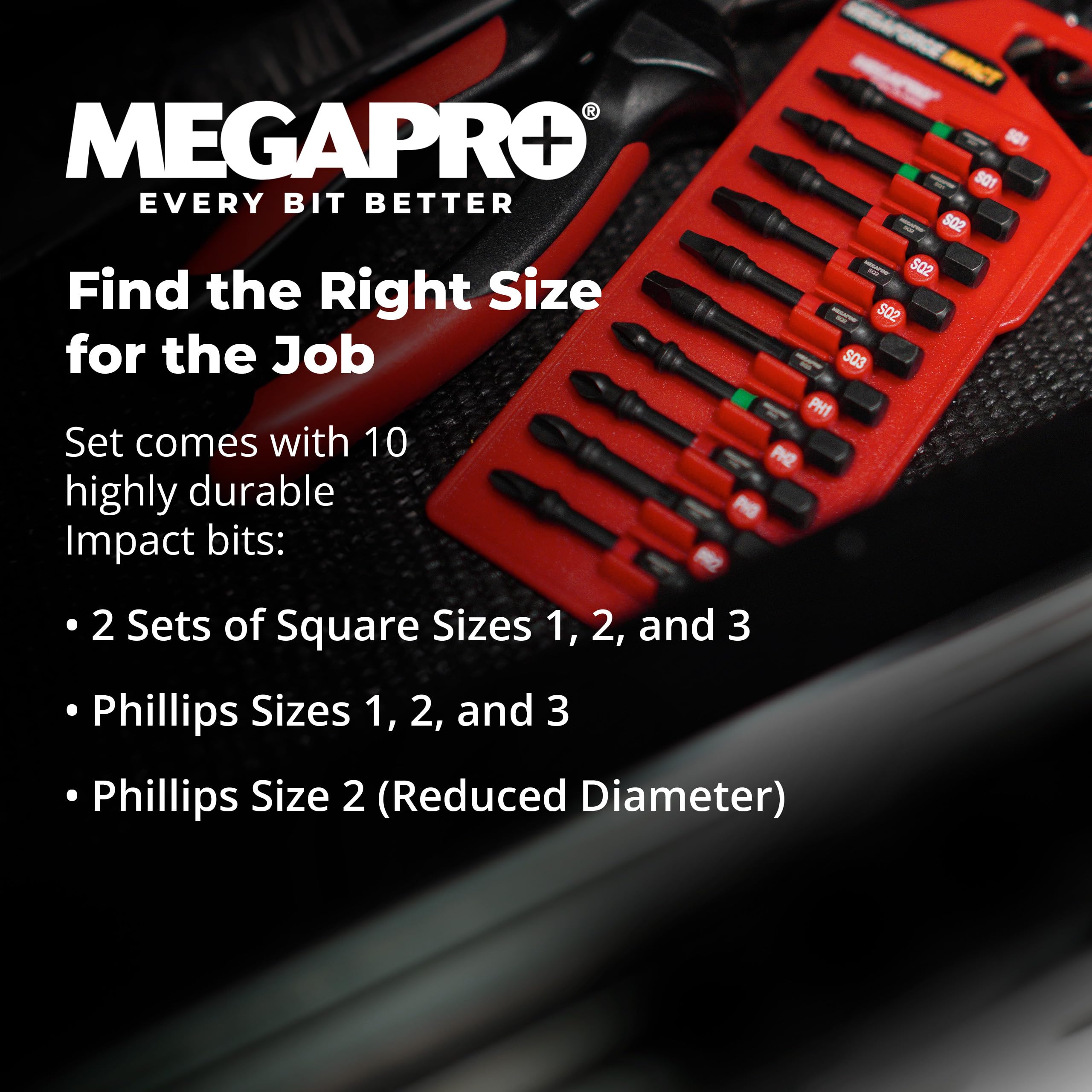 Megapro 9BP-I-10B 5 cm udarowe różne bity