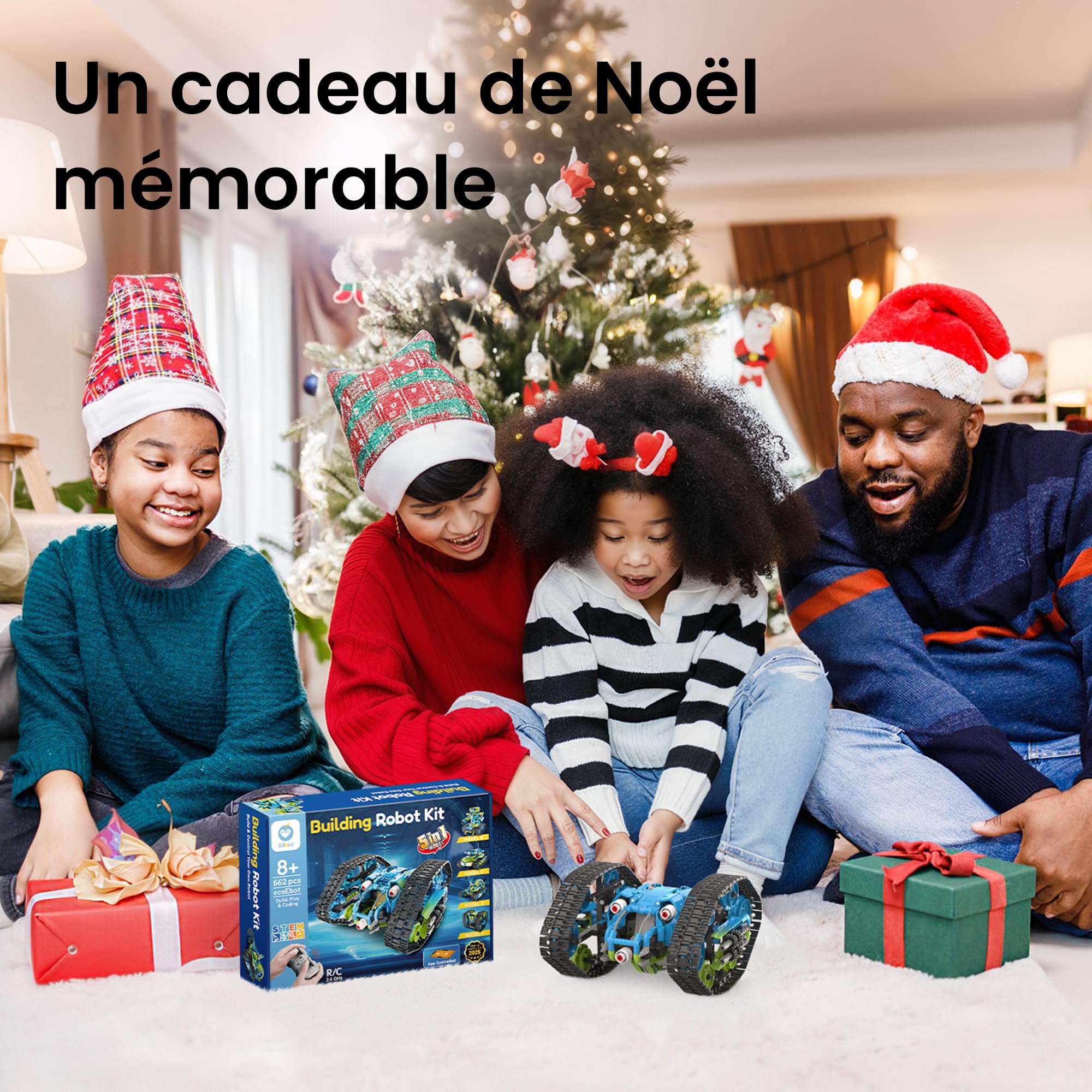 Sillbird Robot Kit Technic programmable 3 en 1 avec App et Télécommande, 662 pièces pour Enfants 8-12+ Ans