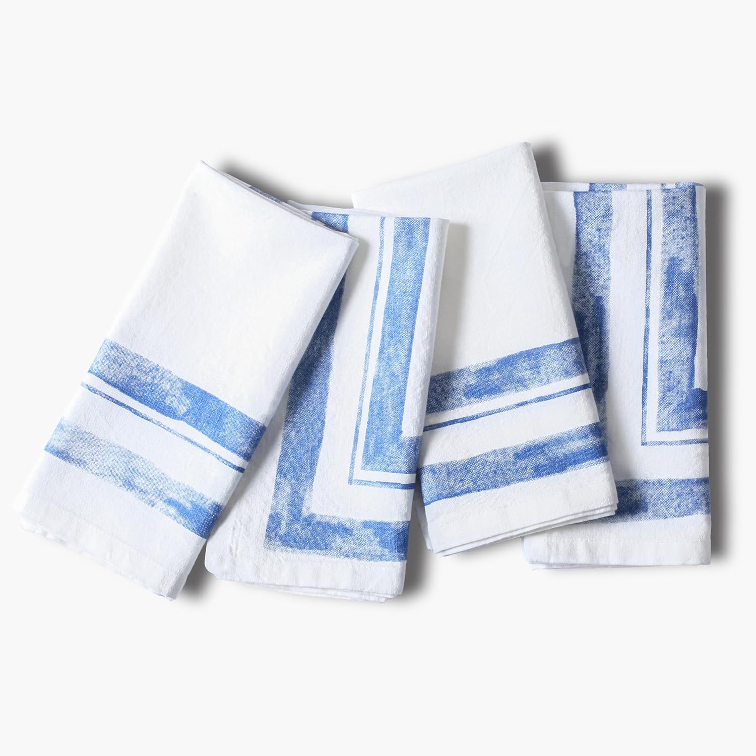 Ramanta Home Servilletas de Tela Azul 18x18 Pulgadas Set de 4