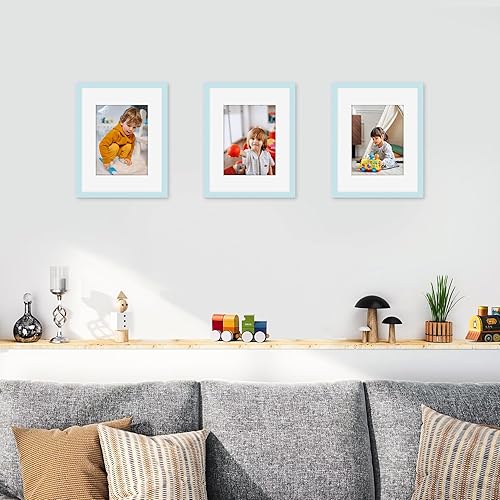 Miniatura 27 de Picrit - Juego de 12 portarretratos de 5 x 7 pulgadas para colgar en la pared o exhibir sobre una mesa, para fotos de 4 x 6 con paspartú o 5 x 7