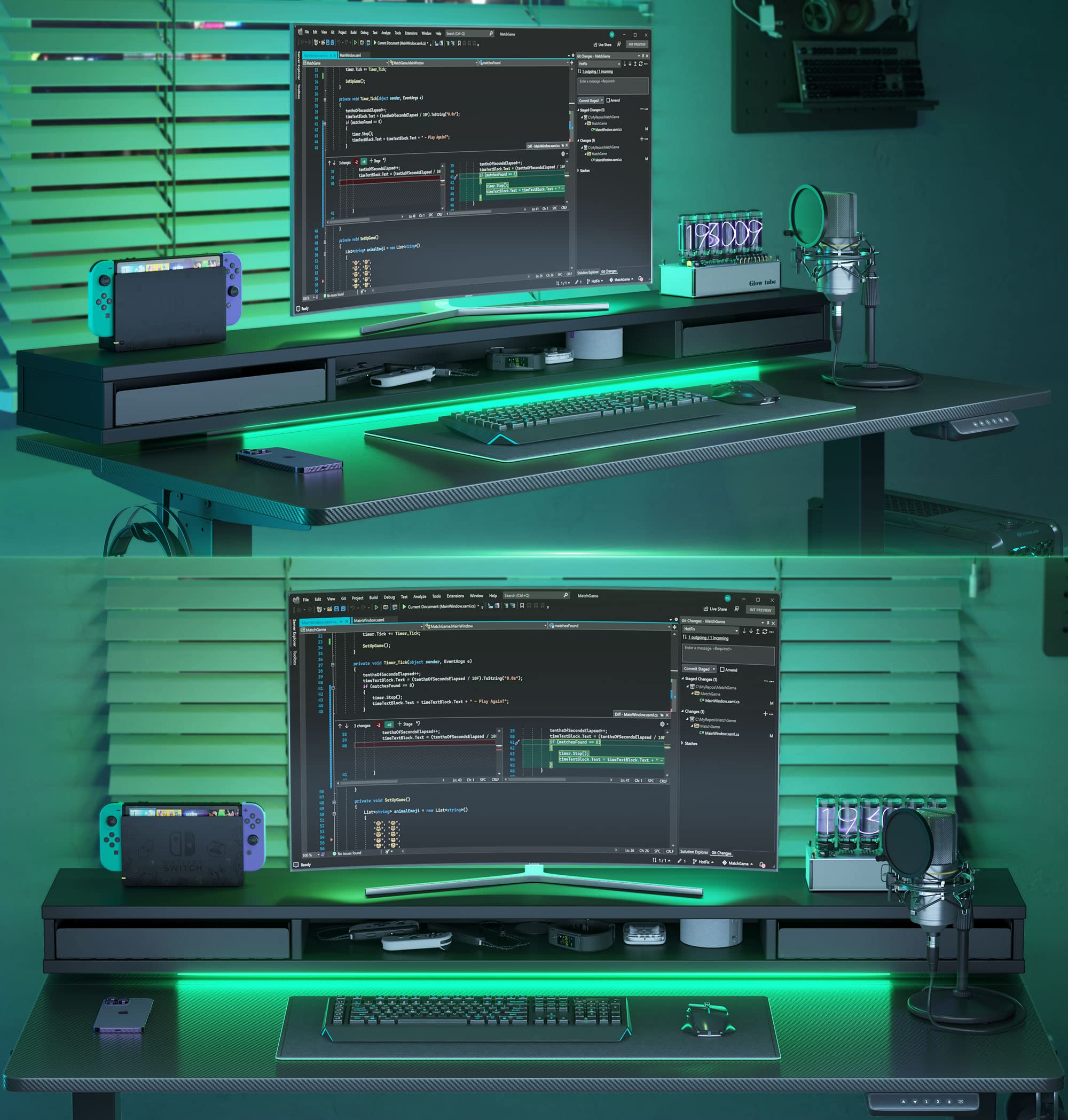 Amazon | FEZIBO 昇降デスク スタンディングデスク 幅120cm*奥行き60cm
