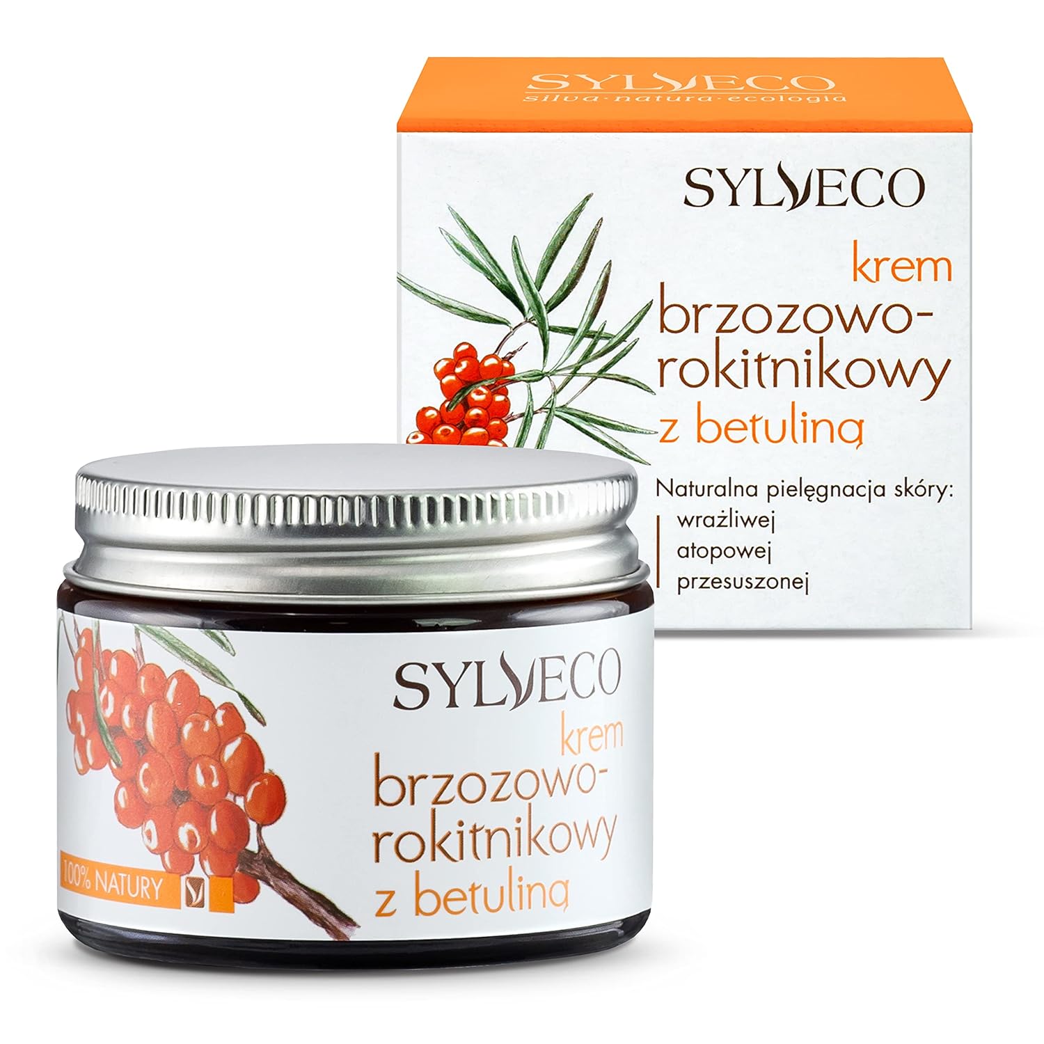 Sea Buckthorn and Birch Moisturizing Cream with Betulin - 50 ml