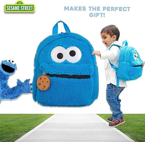 Miniatura 6 de Sesame Street Elmo and Cookie Monster Mini mochilas para niños pequeños, niños y niñas, escuela o viajes, Viajar