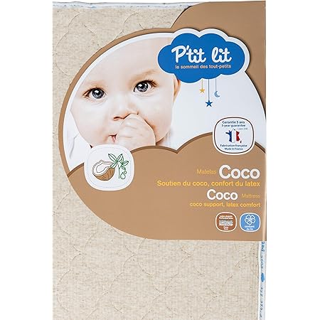 P Tit Lit Matelas Bebe Reversible Face Coco Face Latex 60 X 1 X 12 Cm Respirant Confort Premium Fabrication Francaise Amazon Fr Bebes Puericulture