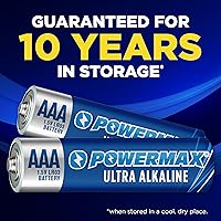 Vista 4 de Powermax 36 pilas AAA triples, batería alcalina de larga duración para el hogar y la oficina, vida útil de 10 años, embalaje resellable