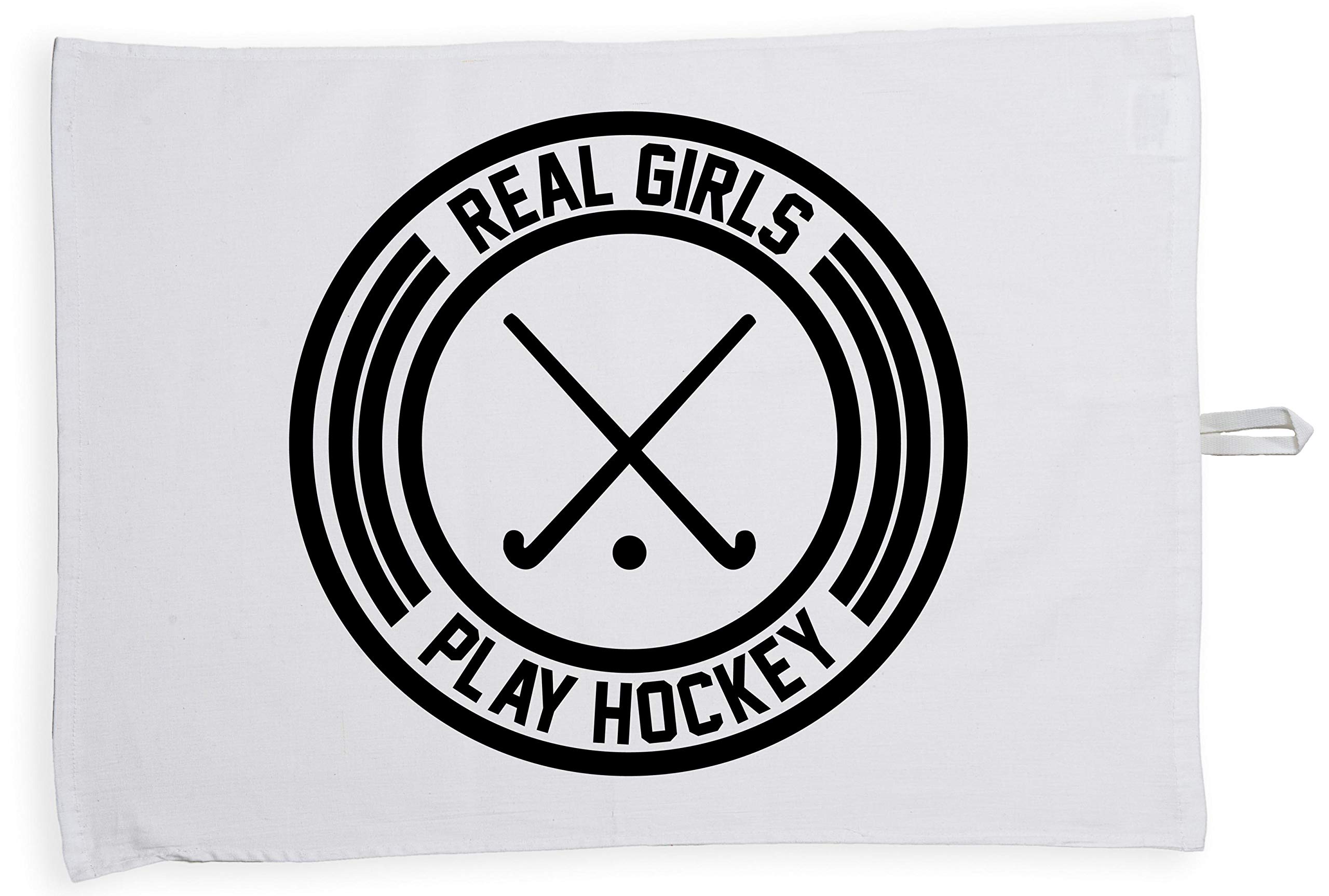 Hippowarehouse Real Play Hockey Tea Towel Eco Printed Dish Cloth Kitchen accessory 50cmx70cm 100% Cotton
