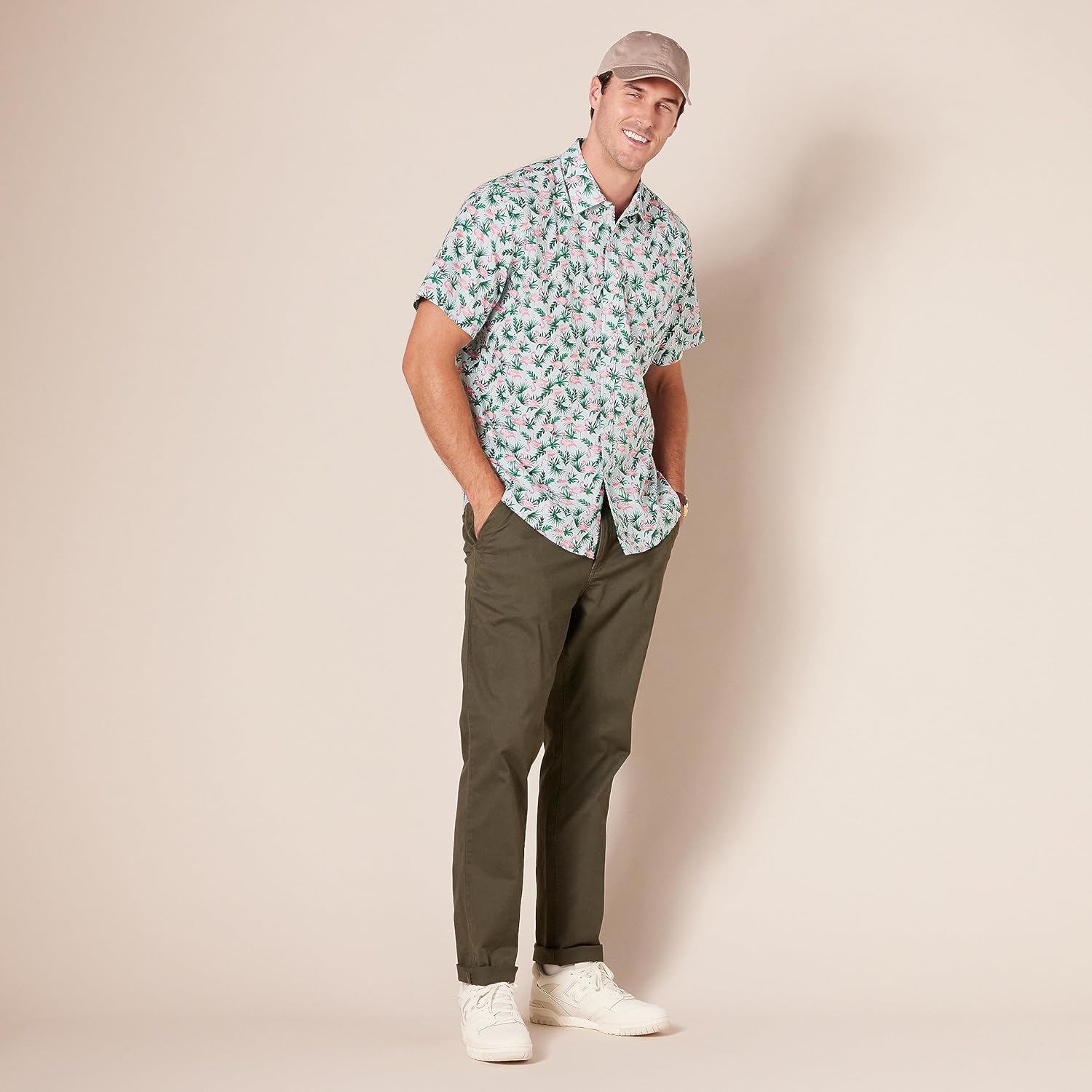 Amazon Essentials Men's Regular-Fit Short-Sleeve Print Shirt - Image 8