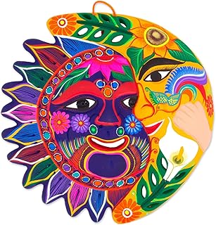 NOVICA Mur en céramique Florale Murale, Florissant » Multicolore