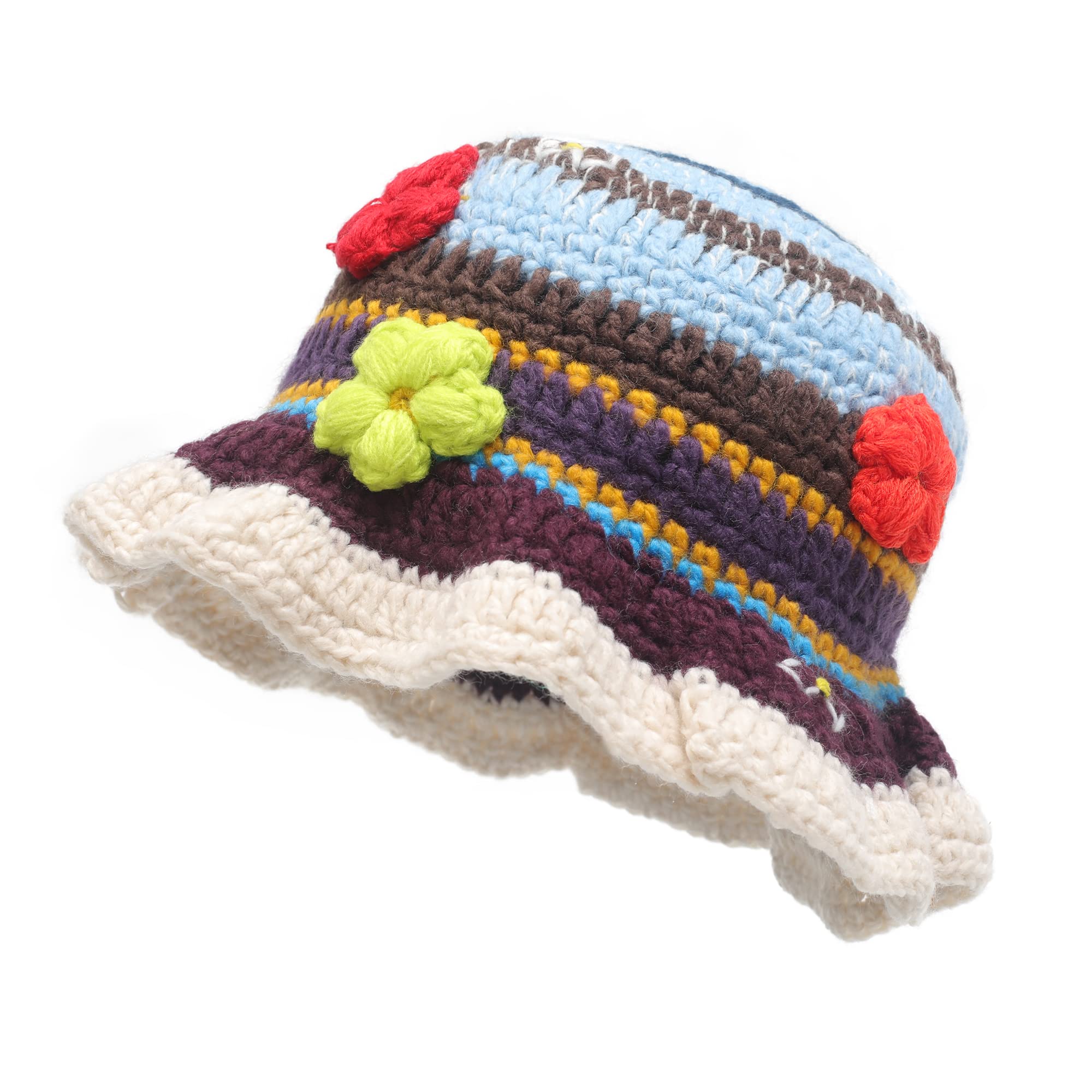 Women Winter Bucket Hat Fashion Knit Cloche Solid Color Warm  display picture 1