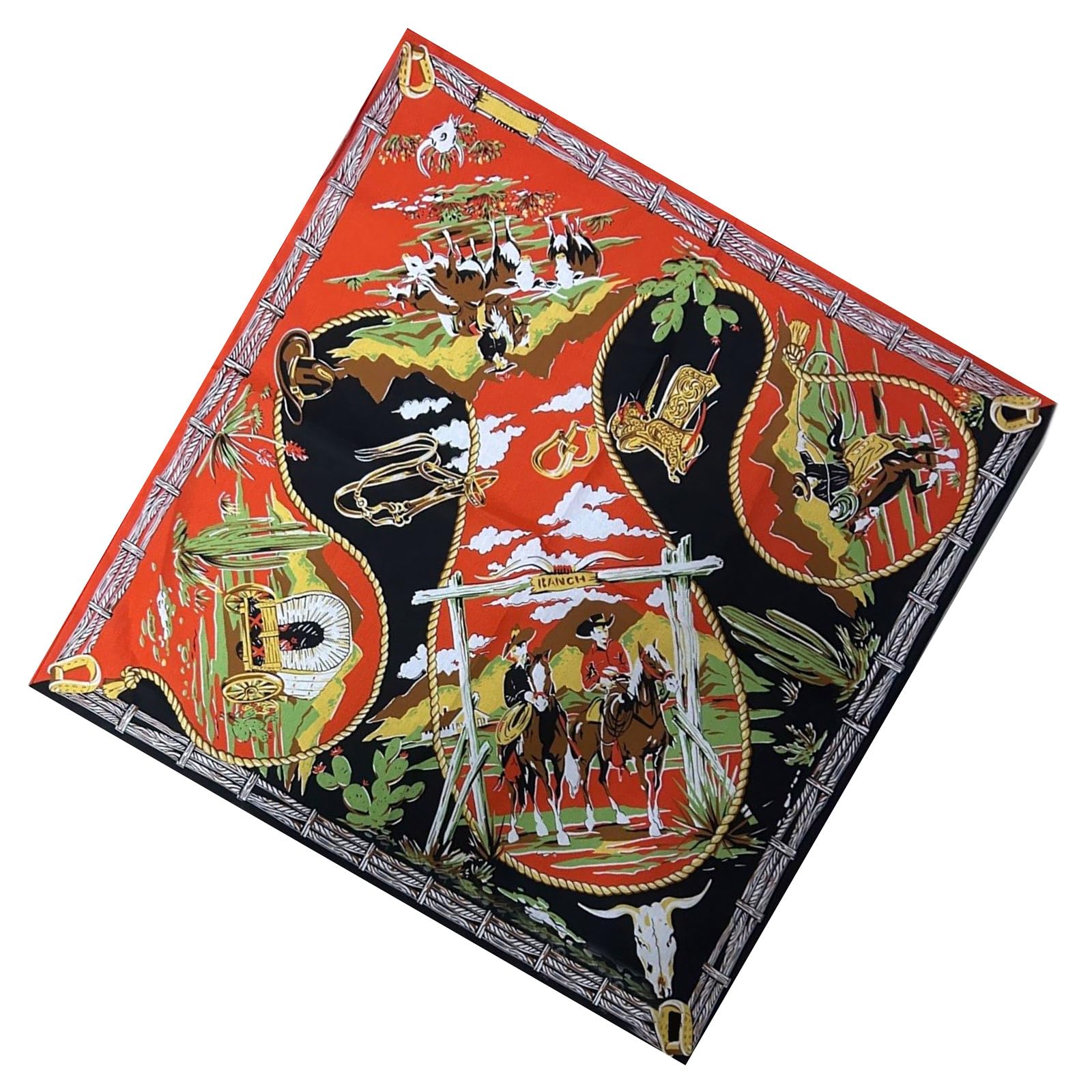 KMGDM Hip Hop Durag Bandana Doo Rag Head Scarf for Women Men Square Turban Head Scarf Punk Head