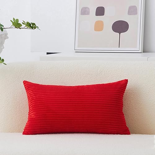 Vista 70 de Home Brilliant - Funda de cojín de terciopelo a rayas (paquete de 1 unidad)