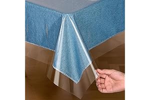 Clear Plastic Tablecloth Protector: Premium Table Cover for Dining Room Elegance