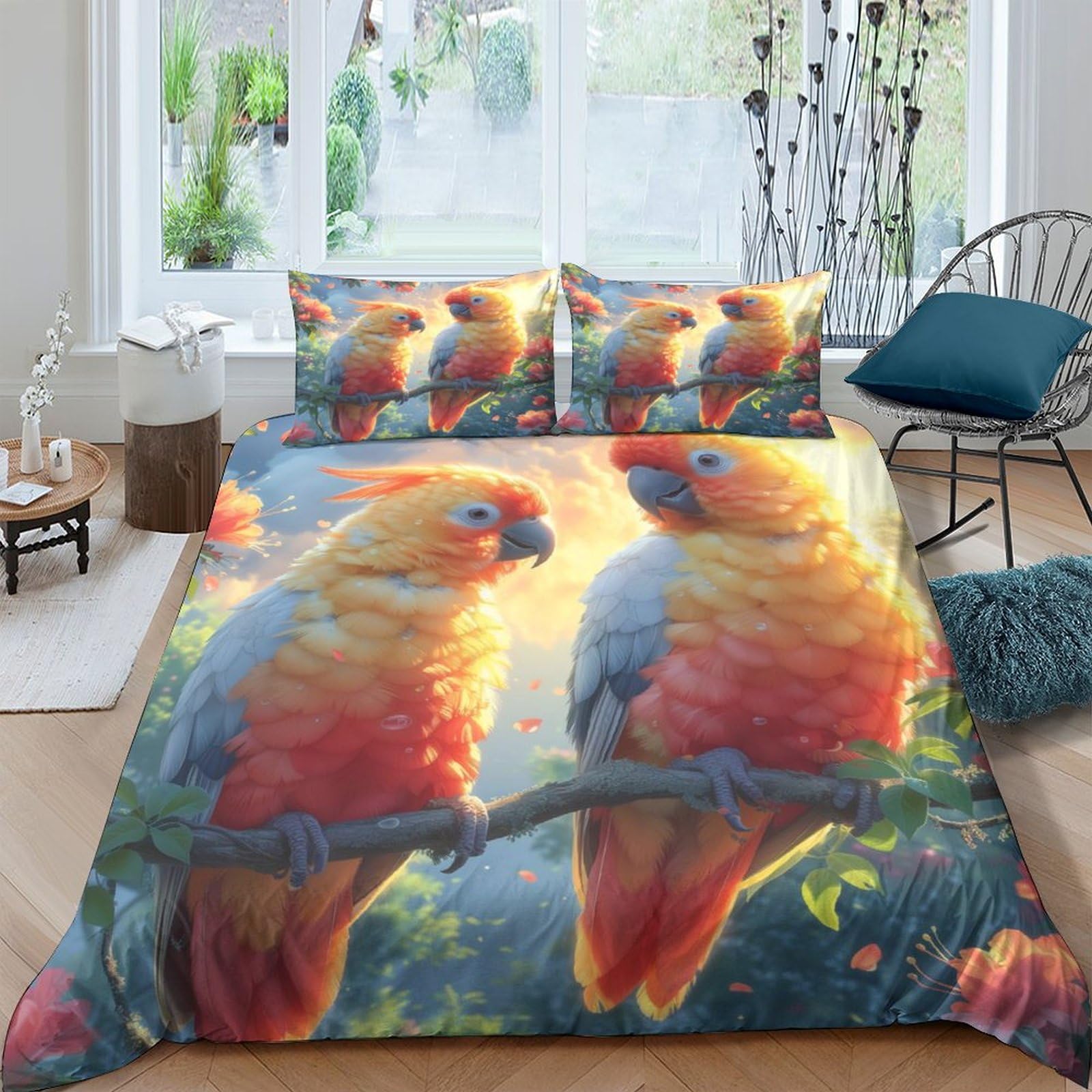 Housse de couette fermeture éclair 200x200 cm microfibre hypoallergénique