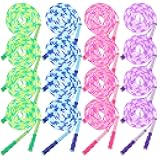 16 Pack Jump Ropes for Adults Kids, 9.2 Feet Adjustable Length Free Segmented Skipping Rope Bulk Soft Beaded Jumping Ropes for Women Men Exercise Training Workout Weight Loss