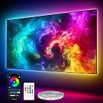 10FT LED Lights for TV - ICRGB TV LED Backlight Kit for 40-60 Inch, Work with APP & Remote Control, Music Sync TV LED Lights, TVs Lights Behind, USB Powered